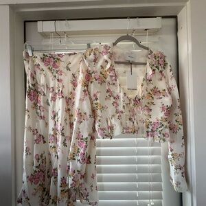 🆕Reformation two piece floral set in Posy